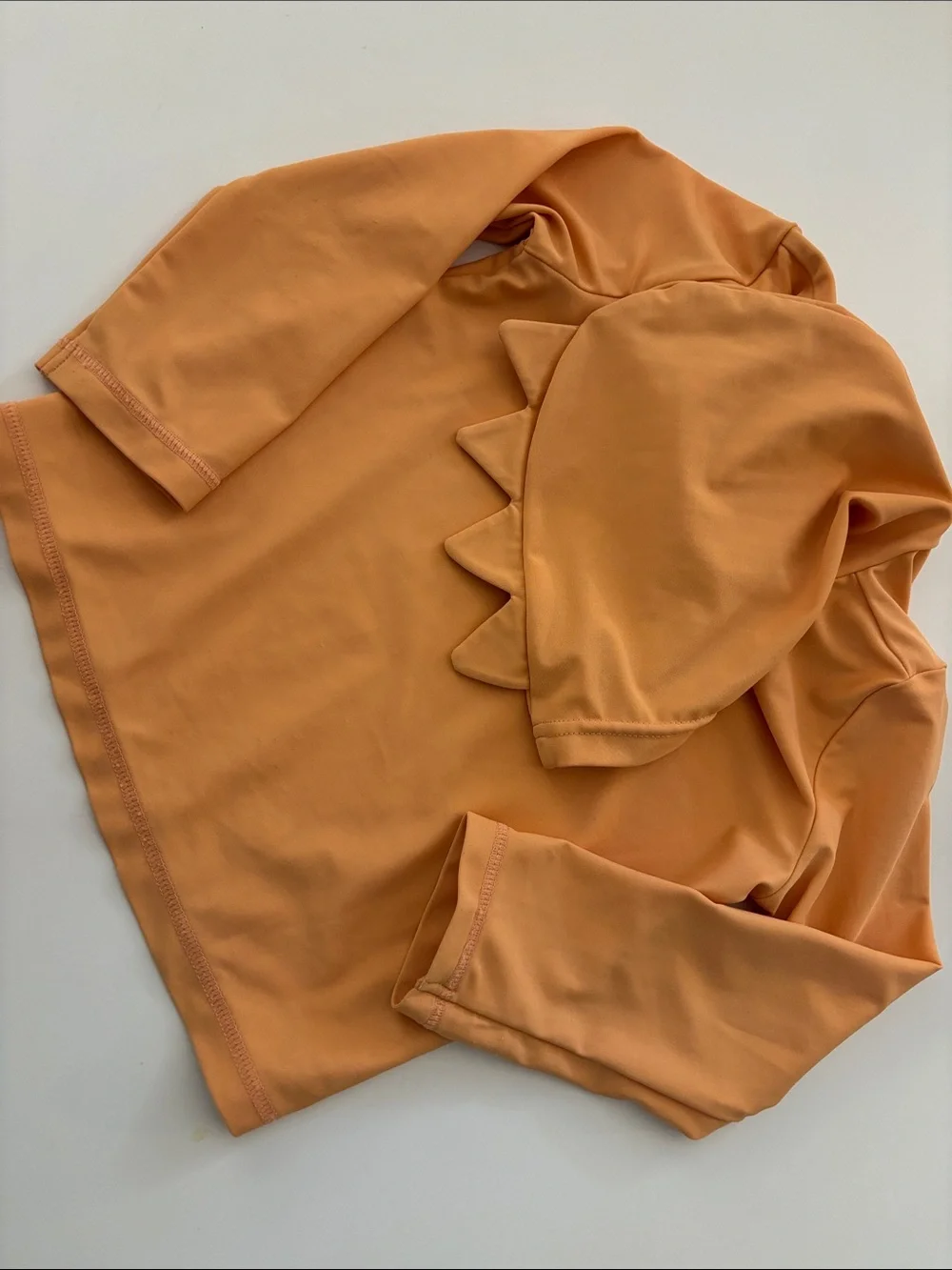Carter's Boys Orange Rashguard Top with Navy Blue Dinosaur Swim Shorts